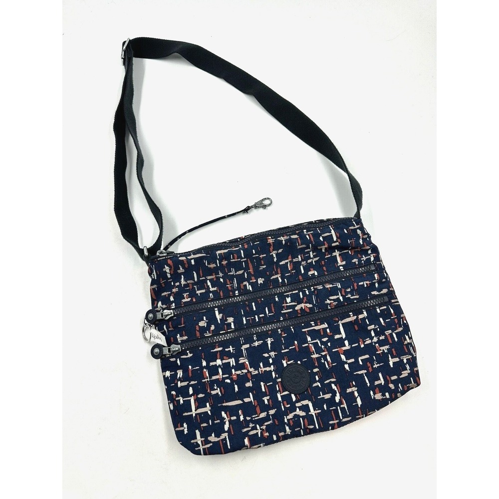 Kipling Keiko Crossbody Purse In City Lights Print Bag Blue NO MONKEY
